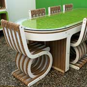 Ecodesign Collection Lessmore di Giorgio Caporaso all'Info-point della Provincia di Varese