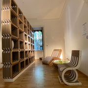 Giorgio Caporaso presenta la sua Ecodesign Collection disegnata per Lessmore durante la settimana del design nello spazio Design Italy