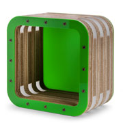 More: il sistema modulare di arredo in cartone dagli angoli arrotondati ed estremamente flessibile by Lessmore